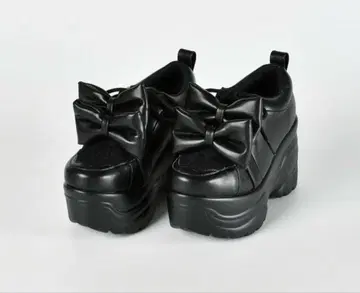 새상품급 리본 통굽 신발 evelyn M 사이즈