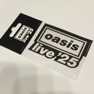 oasis live'25 스티커 블랙 미개봉 새상품 오아시스 굿즈