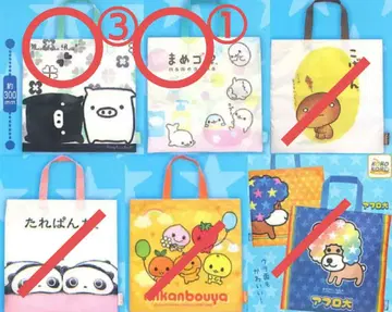 SAN-X 올스타즈 백 컬렉션 마메고마 흑백 부