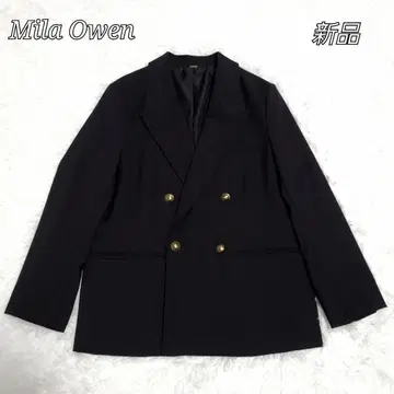 새상품 택 포함 미라 오웬 네이비 블레이저 더블 2024AW 금장 버튼