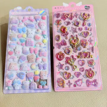 모자 꽁지 드롭 후와후와 드롭 2장 세트