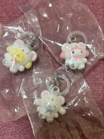 푹신푹신 스노우 산리오 메지루시 액세서리