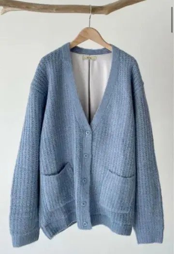 RCW CANAL JEANS 샤기 니트 가디건