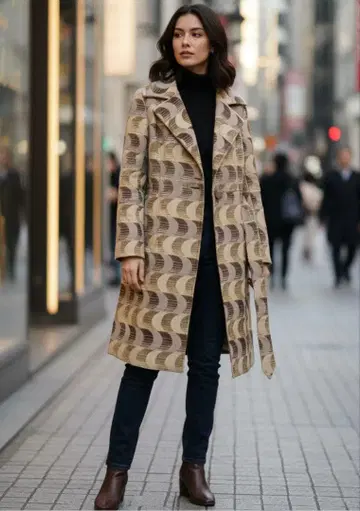 일본제 클리닝 완료 롱 코트 여성용