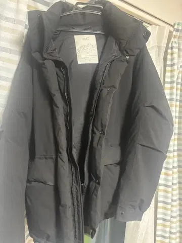 HEAT 파이버 다운 자켓 블랙