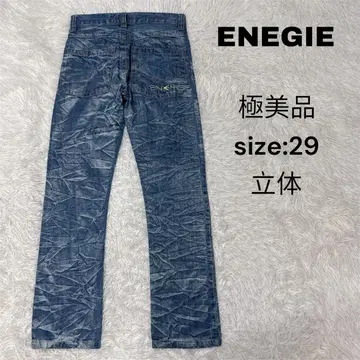 ENEGIE 데님 입체 W29 블루 올 패턴 컨디션 최상