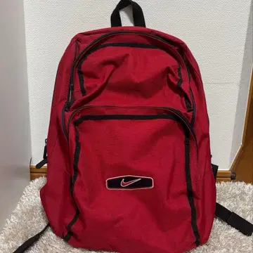 NIKE vintage 빨간색 백팩 로고