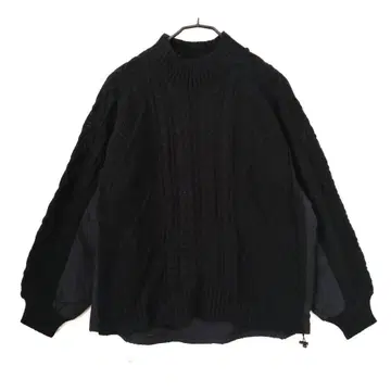 niko and - 퀼트 도킹 니트 풀오버 L