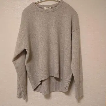 TOMORROWLAND 맥피 NZ LAMB 울 니트 라이트 베이지