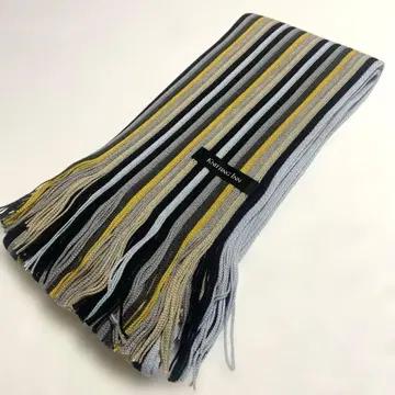 새상품 마츠이 니트 KNITTING INN 스트라이프 머플러