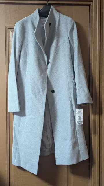 언타이틀 롱 코트 라이트 그레이