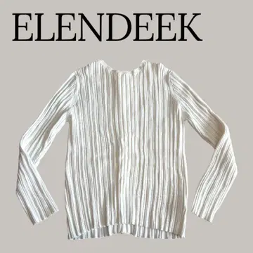 ELENDEEK 엘렌딕 화이트 니트 버튼 Free 사이즈