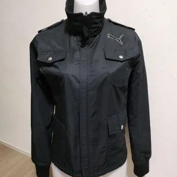 새상품급 푸마 블랙 스톤 장식 리버서블 자켓 M