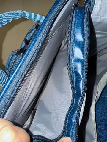 파란색 나일론 백팩 중형