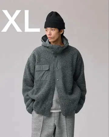 XL 보아 플리스 스냅 후드티 ENGINEERED GARMENTS