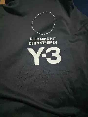 Y-3 백 로고 후드티