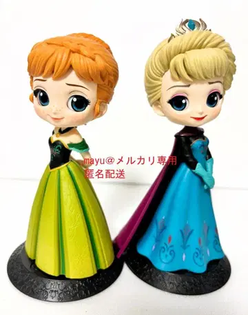 Qposket 아나와 눈의 여왕 대관식 엘사 아나 세트