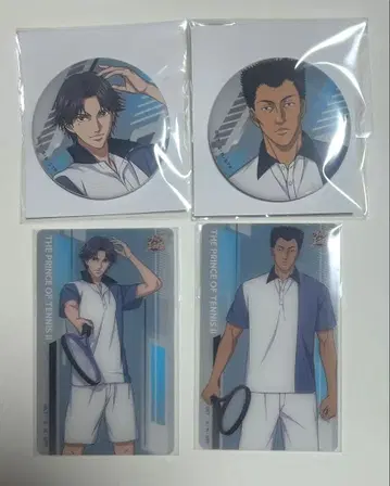 신 테니스의 왕자님 아토베 케이고 카바지 타카히로 캔뱃지 클리어 카드