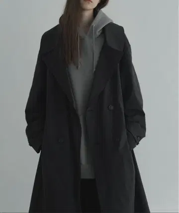 remer 루즈 더블 브레스트 트렌치코트