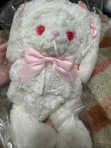 우사쿠먀 미니백 오프화이트 x 핑크