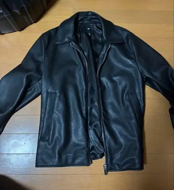 블랙 가죽 자켓