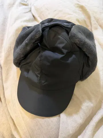 흡습 발열 솜 표면 발수 귀마개 달린 캡 무인양품
