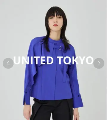 [ UNITED TOKYO ] 플레어 레이어드 블라우스