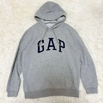 GAP 갭 로고 후드티 후드 부착 그레이 긴팔 맨투맨