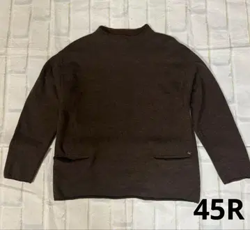 45R 스웨터 긴팔 브라운