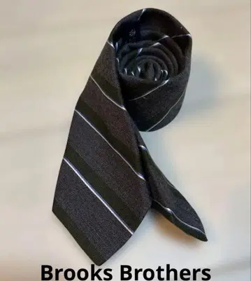 브룩스브라더스 울지 스트라이프 패턴 넥타이