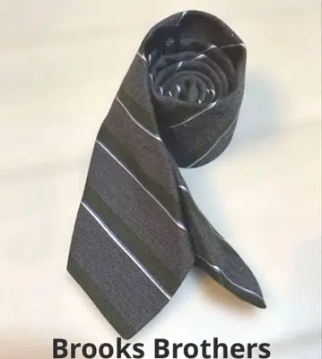 브룩스브라더스 울지 스트라이프 패턴 넥타이