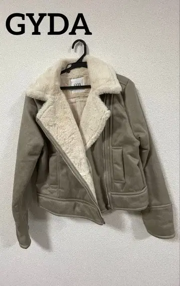[ GYDA ] 페이크 무스탕 라이더 자켓