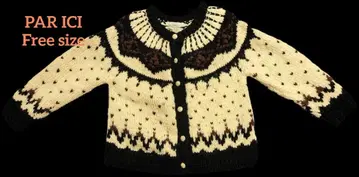 노르딕 무늬 가디건