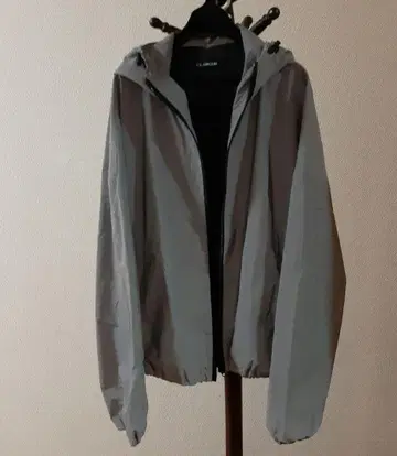 GLAMOUR 그레이 후드 부착 나일론 자켓