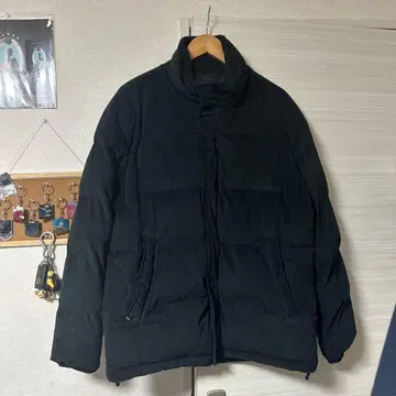 ZARA 코듀로이 퍼프 자켓 블랙