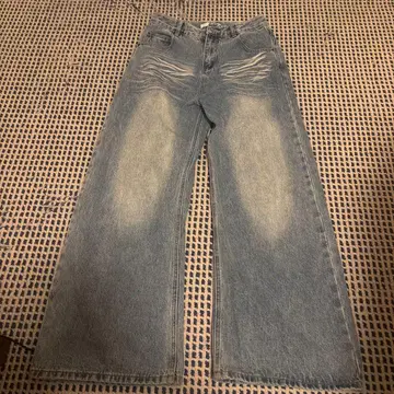 nyunyu 한국 와이드 레그 데님