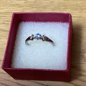 블루 토파즈 k10 실버 콤비 반지 반돔 아오야마