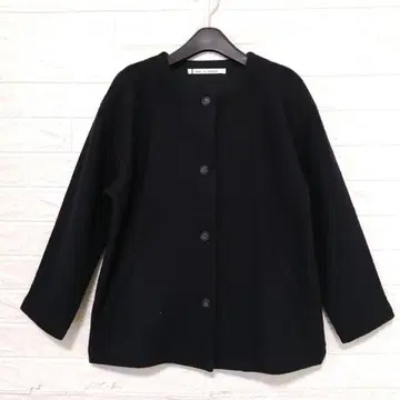 새상품 plaisir du sabbatum 울 혼방 노카라 코트 F