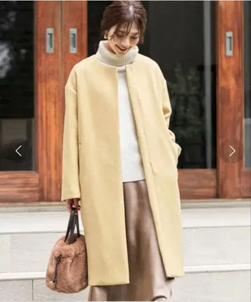 B:MING 머스타드 롱 코트