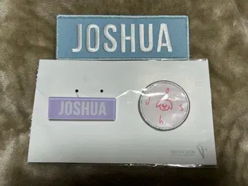 SEVENTEEN JOSHUA 퍼플 핀 배지 & 네임 배지