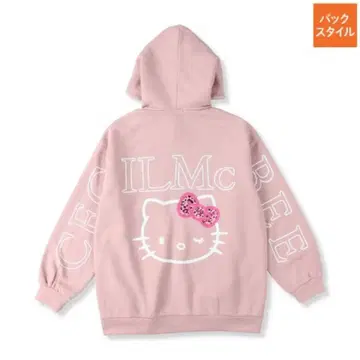 산리오 헬로키티 세실 맥비 콜라보 지퍼 후드티 핑크 3L