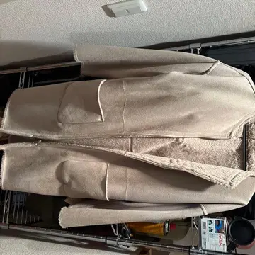 품절! 베이지 플리스 집업 무스탕 코트 베이플로우