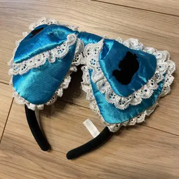 [레어] 디즈니 이상한 나라의 앨리스 앨리스 리본 스카이블루 머리띠