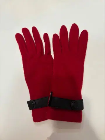 [ 새상품급 ] agnes b. 에네스베 그로브 장갑 레드