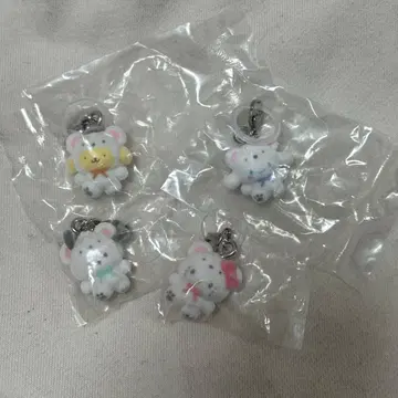 산리오 메지루시 액세서리 복슬복슬 스노우 4점 세트