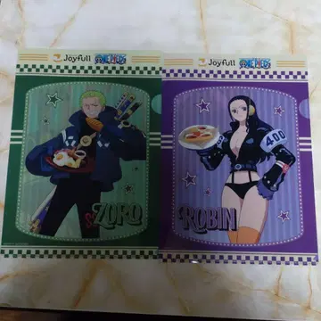 원피스 조로 로빈 클리어 파일 세트 (조이풀)
