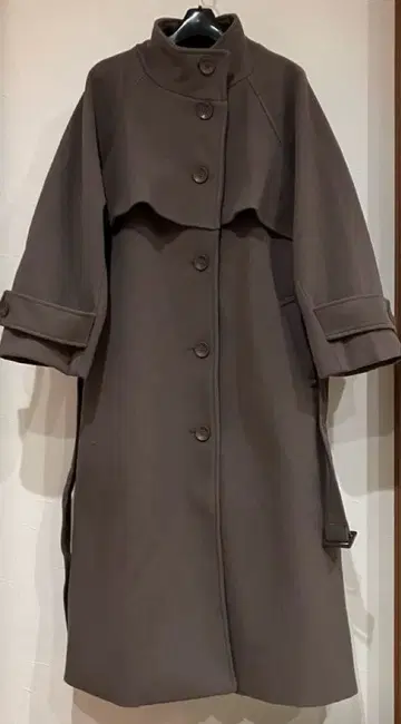 GRL 그레일 페이크 울 롱 코트