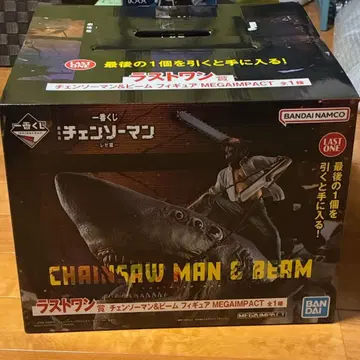 제일복권 라스트 원상 체인소 맨 & 빔 피규어 MEGAIMPACT