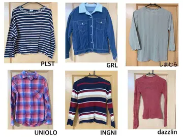 긴팔 상의 세트 PLST GRL UNIQLO INGNI dazzlin