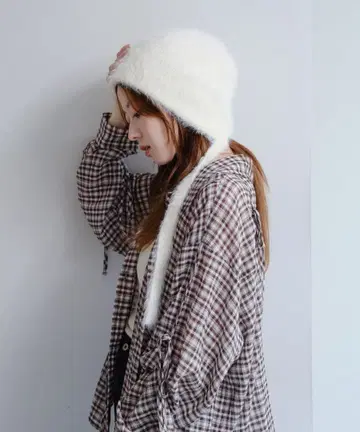 Kastane 퍼 리본 비니 미사용 새상품